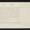 Torvean, NH64SW 2, Ordnance Survey index card, page number 2, Verso