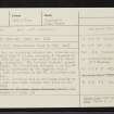 Carn Mor, NH65NW 1, Ordnance Survey index card, Recto