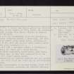Dalmore, NH66NE 15, Ordnance Survey index card, page number 1, Recto