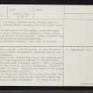 Dalmore, NH66NE 15, Ordnance Survey index card, page number 3, Recto