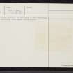 Dalmore, NH66NE 15, Ordnance Survey index card, page number 4, Verso