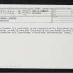 Drummond, Evanton, NH66NW 32, Ordnance Survey index card, Recto