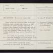 Woodhead, Round, NH66SE 1, Ordnance Survey index card, page number 1, Recto