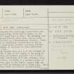 Cnoc An Duin, NH67NE 1, Ordnance Survey index card, page number 1, Recto