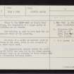 Kinrive, NH67NE 7, Ordnance Survey index card, Recto