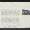 Baldoon, NH67NW 3, Ordnance Survey index card, page number 2, Verso