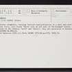 Ardross, NH67SE 12, Ordnance Survey index card, Recto