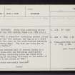 Millcraig, NH67SE 21, Ordnance Survey index card, page number 1, Recto