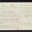 Achandunie, Seapal-Dail A' Mhic, NH67SW 3, Ordnance Survey index card, page number 1, Recto