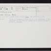 Contullich, NH67SW 16, Ordnance Survey index card, Recto