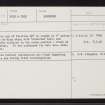 Ardross, NH67SW 17, Ordnance Survey index card, Recto