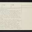 Dun Creich, NH68NE 1, Ordnance Survey index card, page number 2, Verso
