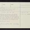 Dun Creich, NH68NE 1, Ordnance Survey index card, page number 3, Recto