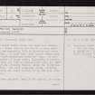 Ledmore Wood, NH68NE 2, Ordnance Survey index card, page number 1, Recto