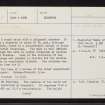 Leachonich, NH68NE 8, Ordnance Survey index card, page number 1, Recto