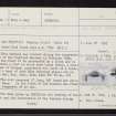 Woodside, Ardvannie, NH68NE 10, Ordnance Survey index card, page number 1, Recto