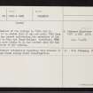 Woodside, Ardvannie, NH68NE 10, Ordnance Survey index card, page number 2, Recto