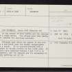 Cnoc Leddie, NH68NE 14, Ordnance Survey index card, Recto