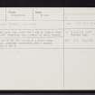 Ledmore Wood, NH68NE 18, Ordnance Survey index card, Recto