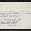 Ardvannie, NH68NE 19, Ordnance Survey index card, page number 1, Recto