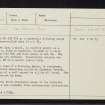 Ardvannie, NH68NE 23, Ordnance Survey index card, Recto
