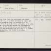 Ardvannie, NH68NE 24, Ordnance Survey index card, page number 1, Recto