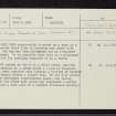 Leachonich, NH68NE 30, Ordnance Survey index card, Recto