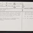 Struie, NH68NE 32, Ordnance Survey index card, page number 1, Recto