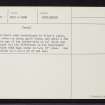 Kincardine, NH68NW 5, Ordnance Survey index card, page number 2, Verso