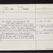 Torr Sgriobhaidh, NH68SE 2, Ordnance Survey index card, Recto