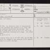 Kantent, NH69NE 1, Ordnance Survey index card, page number 1, Recto