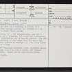 Meall Clais Nan Each, NH69NE 6, Ordnance Survey index card, page number 1, Recto