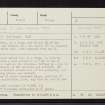 Seannabhail, NH69SW 2, Ordnance Survey index card, Recto