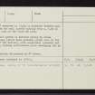 Druim Liath, NH69SW 3, Ordnance Survey index card, page number 3, Recto