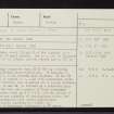 Seannabhail, NH69SW 4, Ordnance Survey index card, page number 1, Recto