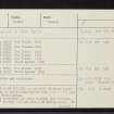 Tulloch, NH69SW 5, Ordnance Survey index card, page number 1, Recto
