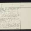 Tulloch, NH69SW 5, Ordnance Survey index card, page number 2, Verso