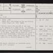 Maikle, NH69SW 26, Ordnance Survey index card, page number 1, Recto