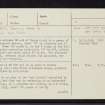 Drumlea, NH69SW 30, Ordnance Survey index card, page number 1, Recto
