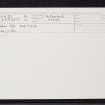 Carn An Fhitich, NH69SW 31, Ordnance Survey index card, Recto