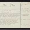 Carn An Fhitich, NH69SW 31, Ordnance Survey index card, Recto