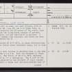 Ordan, NH69SW 34, Ordnance Survey index card, page number 1, Recto