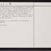 Ordan, NH69SW 34, Ordnance Survey index card, page number 2, Verso