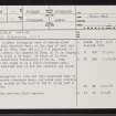 Swordale Wood, NH69SW 40, Ordnance Survey index card, page number 1, Recto
