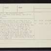 Little Swordale, NH69SW 41, Ordnance Survey index card, page number 2, Verso