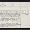 Upper Raitts, NH70SE 6, Ordnance Survey index card, Recto