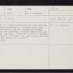 Dalarossie, NH72SE 5, Ordnance Survey index card, Recto