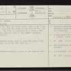 Moy Hall, NH73NE 1, Ordnance Survey index card, page number 1, Recto