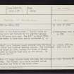 Tom Mhoid, NH74NE 5, Ordnance Survey index card, Recto