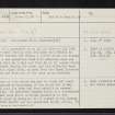 Leanach, NH74NE 6, Ordnance Survey index card, Recto